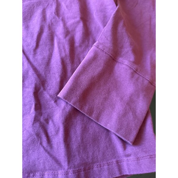Gudrun Sjödén Womens Long-Sleeve Cotton Blend Top Plum Purple Size L - Picture 3 of 6